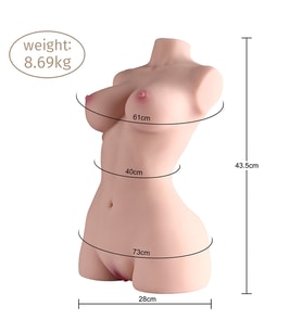 River World Esnek Yapıda Tüm Vücut 44 cm'lik Vakumlamalı Mastürbatör