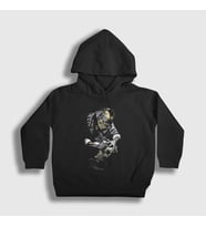Presmono Unisex Çocuk Siyah Dövme Tattoo Artist Skull Kapüşonlu Sweatshirt 349268tt