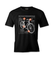 Bicycle Fundamentals Siyah Erkek Tshirt