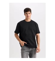 Defacto Siyah Erkek T-Shirt B6494AX/BK81