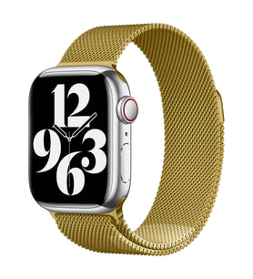 Apple Watch 42mm Uyumlu Kordon Hasır Metal Mıknatıslı Örgü Zore KRD-01 Kayış