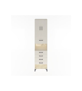 Hyperion Dolap 3 Raflı 5 Çekmeceli 2 Kapaklı 60x44x243 Aytaşı-Aytaşı