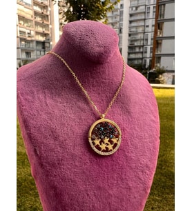 YILDIZ ÇİÇEĞİ 925 AYAR GÜMÜŞ KOLYE