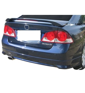 Honda Civic Uyumlu 8 Arka Tampon Altı Fiber 2006-2011