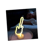 Neon Işık Gece Lambası Ev için Neon Lamba Düğün Parti Dekoru için Duvar Dekoru Gitar Tasarımlı