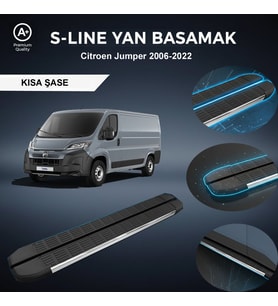 Citroen Jumper Kısa S-Line Premium Krom Yan Basamak   2006-2022