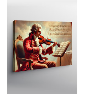 Kanvas Tablo Keman Çalan Mozart