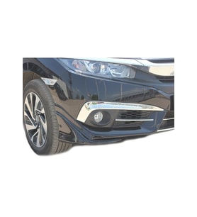 HONDA CİVİC UYUMLU SİS FARI KAŞI 2 PARÇA 2016-2021 PASLANMAZ KROM
