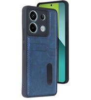 Redmi Note 13 Pro 5G Kılıf Sara Kartvizitli Deri Kılıf - Lacivert