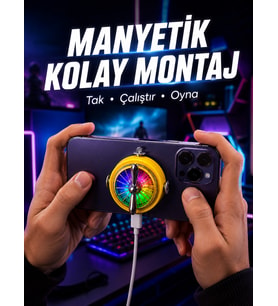 Şarj Edilebilir RGB Telefon Soğutucu Oyun Fanı