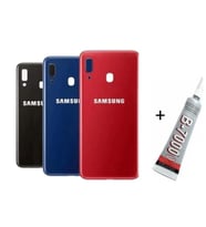 SAMSUNG A20 Arka Batarya Pil Kapağı KIRMIZI (B7000