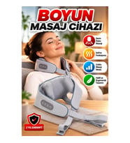VNB-01 U Tipi Ergonomik Boyun Masaj Cihazı Gri