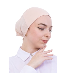 Pratik Bone Pamuklu Tesettür İç Bone, Başörtüsü İçin Hazır Viskon Şapka, Namaz Günlük Kullanım İçin