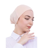 Pratik Bone Pamuklu Tesettür İç Bone, Başörtüsü İçin Hazır Viskon Şapka, Namaz Günlük Kullanım İçin