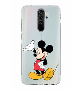 Xiaomi Redmi Note 8 Pro  Kamera Korumalı Kapak Mickey Mouse Tasarımlı Şeffaf  Kılıf