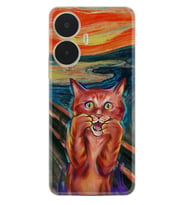 Realme C55 Kılıf Silikon Desen Özel Seri Tablo Cat 1788