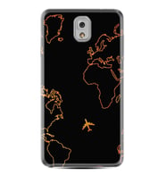 Samsung Note 3 4 5 8 9 20 Ultra 10 Lite Kılıf Desenli Silikon Harita ve Uçak 1777