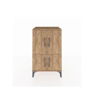 Hyperion Komodin 3 Raflı 4 Kapaklı 60x44x96 Çam-Çam