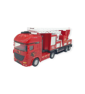 Metal İtfaiye Arabası - Merdivenli 26cm - 706-45