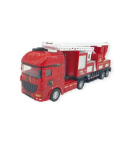 Metal İtfaiye Arabası - Merdivenli 26cm - 706-45