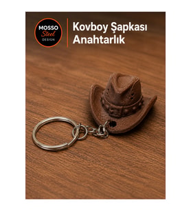 Kovboy Şapkası Anahtarlık