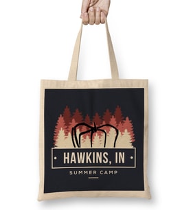 Stranger Things Hawkins Summer Camp Bez Çanta Uzun Saplı