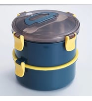 VAGONLİFE PASLANMAZ ÇELİK İKİ KATLI YEMEK KABI - LUNCH BOX  XC-397  1600 ML (Çok Renkli)