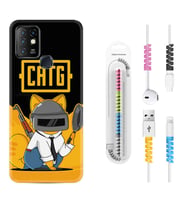 INFINIX Hot 8 9 10 11S Hot 10 Play 10T Kılıf Kablo Koruma Spiral Silikon Cat G 1677