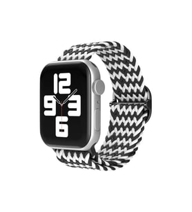 Watch 38Mm Kordon - Zigzag Siyah-Beyaz