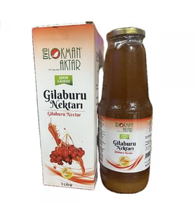 Gilaburu Nektarı Şekersiz Katkısız Boyasız Konsantre 1 lt, Lokman Aktar
