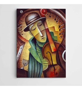 Müzisyen Modern Sanat Kanvas Tablo