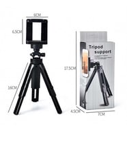Tripod 5 Kademeli Dik-Yan Duruşlu Telefon Tutucu TR3 Tripod (Siyah)
