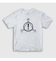 Presmono Unisex Çocuk Beyaz Logo Panic! at the Disco T-Shirt 72612tt (Beyaz)