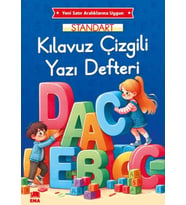 Renkli Standart Çizgili Yazı Defteri A4 Ebat
