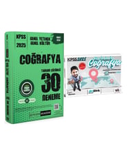 Pegem KPSS Coğrafya Deneme ve Hocawebde Haritalarla Coğrafya Seti 2 Kitap