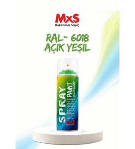 MxS RAL 6018 Açık Yeşil Akrilik Sprey Boya 400 ML