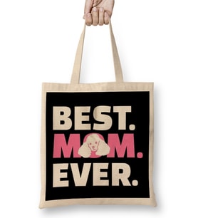 Poodle Mom 01 Bez Çanta Uzun Saplı
