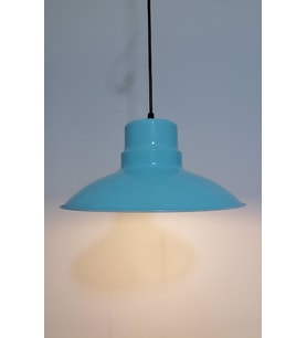 RİOLİGHT RETRO  TURKUAZ İÇİ TURKUAZ TEKLİ METAL SARKIT ÇAP: 30CM (Siyah)