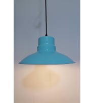 RİOLİGHT RETRO  TURKUAZ İÇİ TURKUAZ TEKLİ METAL SARKIT ÇAP: 30CM (Siyah)