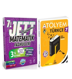 Ünlüler Yayınları 7. Sınıf Matematik JETT Soru Fasikülleri ve Arı Atölyem Seti 2 Kitap