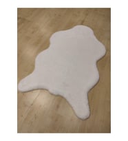 HALIMARKA BEYAZ TAVŞAN TÜYÜ YUMUŞACIK POST 90X150 CM