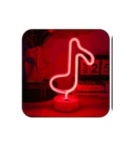 Neon Işık Gece Lambası Ev için Neon Lamba Düğün Parti Dekoru için Duvar Dekoru Nota Tasarımlı