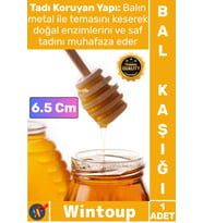 #BalKaşığı 6.5 Cm Mini Boy Doğal Kanallı Damlatmaz Ekolojik Sağlıklı Mutfak Gereci Ahşap Bal Kaşığı