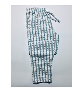 Lüx Cepli Polar Kışlık Pijama Altı (Mavi)