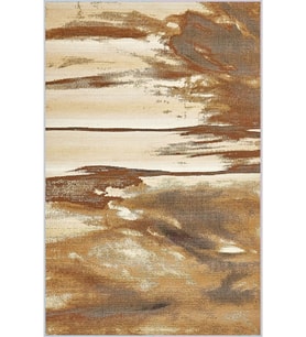 Eliana Home Baskılı, Yıkanabilir Kaymaz Taban Salon Halısı LNA1693 100x150 cm (Kahverengi)