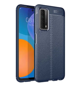 Huawei P smart 2021 Kılıf Esnek Pu-Deri Leather-Pu Serisi Protected Case (Lacivert)