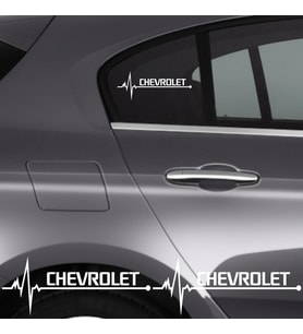 Chevrolet Rezzo İçin Uyumlu Aksesuar Oto Ritim Sticker 2 Adet 20*9 Cm