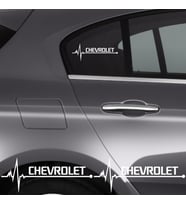 Chevrolet Rezzo İçin Uyumlu Aksesuar Oto Ritim Sticker 2 Adet 20*9 Cm