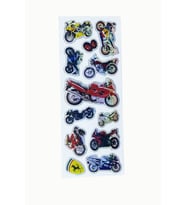 Sticker Kabartmalı Stiker Defter, Planlayıcı Etiket Motosiklet Motor (cb306) 16x7 cm