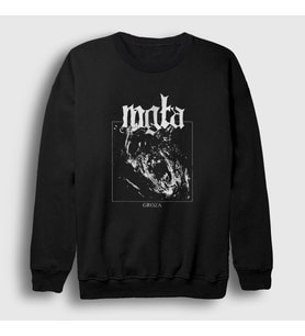 Presmono Unisex Siyah Groza Mgla Sweatshirt 380027tt